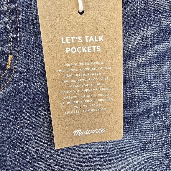 Madewell 10" High-Rise Skinny Jeans: Drop Step-Hem Edition Size 24 Tall NWT - Picture 7 of 16